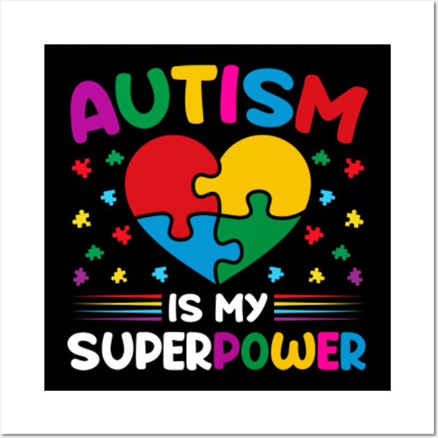 Autism Is My Superpower Wall Art by GreenCraft